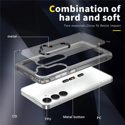 For Samsung Galaxy S24 Case Anti-drop TPU Frame Clear PC Back Cover