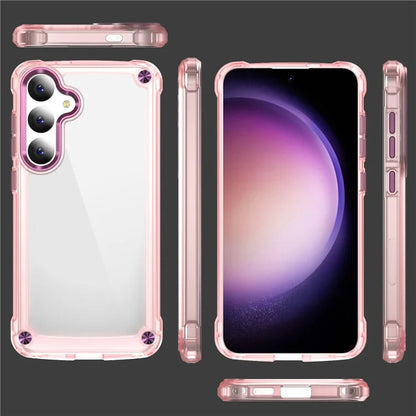 For Samsung Galaxy S24 Case Anti-drop TPU Frame Clear PC Back Cover