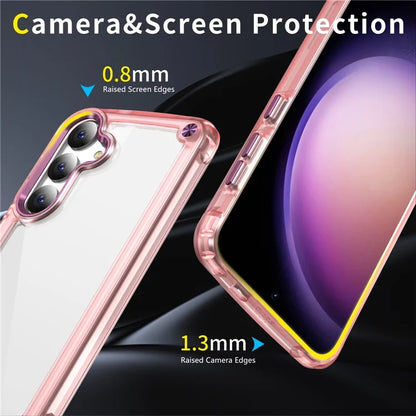For Samsung Galaxy S24 Case Anti-drop TPU Frame Clear PC Back Cover
