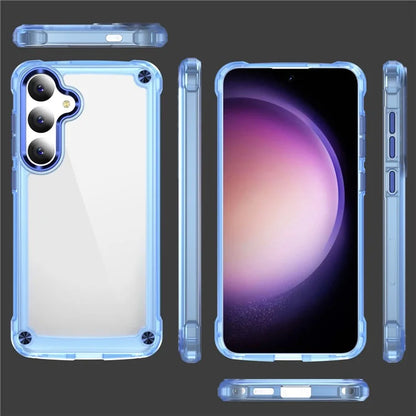 For Samsung Galaxy S24 Case Anti-drop TPU Frame Clear PC Back Cover