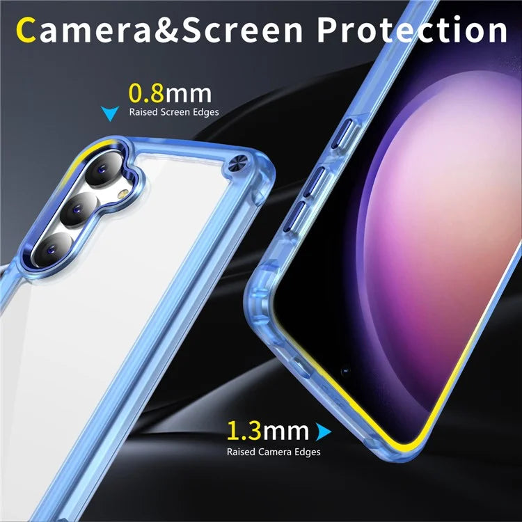 For Samsung Galaxy S24 Case Anti-drop TPU Frame Clear PC Back Cover