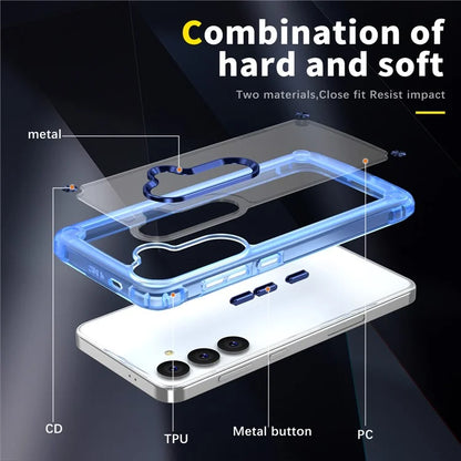 For Samsung Galaxy S24 Case Anti-drop TPU Frame Clear PC Back Cover