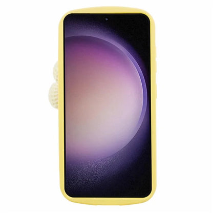 JTW Series For Samsung Galaxy S23 TPU Case Wristband Finger Holder Phone Cover