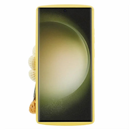JTW Series For Samsung Galaxy S23 Ultra Soft TPU Case Flower Wristband Phone Cover