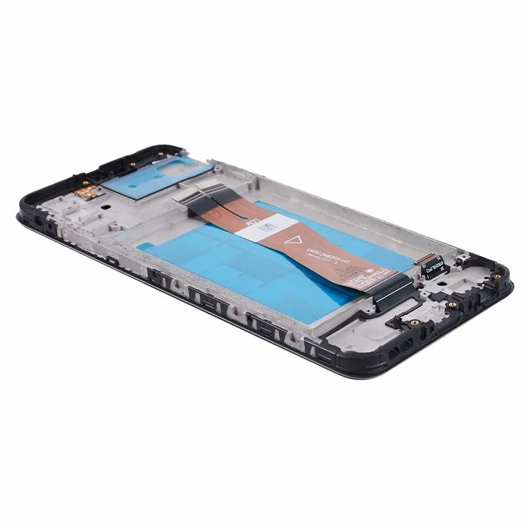 For Samsung Galaxy A02s A025 (166.5x75.9x9.2mm) Grade C LCD Screen and Digitizer Assembly + Frame (without Logo)