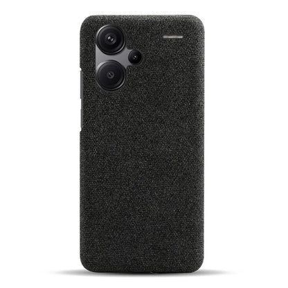 For Xiaomi Redmi Note 13 Pro+ 5G Slim-fit Case Smartphone Cover Shockproof Cloth+PC Phone Shell