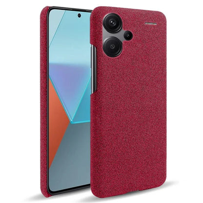 For Xiaomi Redmi Note 13 Pro+ 5G Slim-fit Case Smartphone Cover Shockproof Cloth+PC Phone Shell