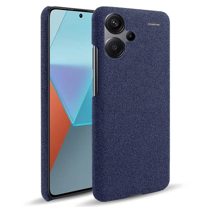 For Xiaomi Redmi Note 13 Pro+ 5G Slim-fit Case Smartphone Cover Shockproof Cloth+PC Phone Shell