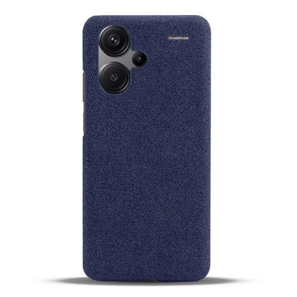 For Xiaomi Redmi Note 13 Pro+ 5G Slim-fit Case Smartphone Cover Shockproof Cloth+PC Phone Shell