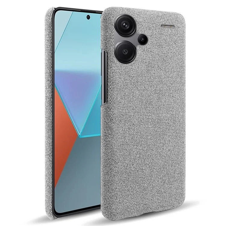 For Xiaomi Redmi Note 13 Pro+ 5G Slim-fit Case Smartphone Cover Shockproof Cloth+PC Phone Shell