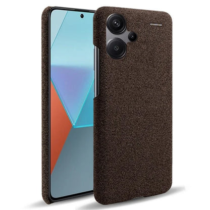 For Xiaomi Redmi Note 13 Pro+ 5G Slim-fit Case Smartphone Cover Shockproof Cloth+PC Phone Shell