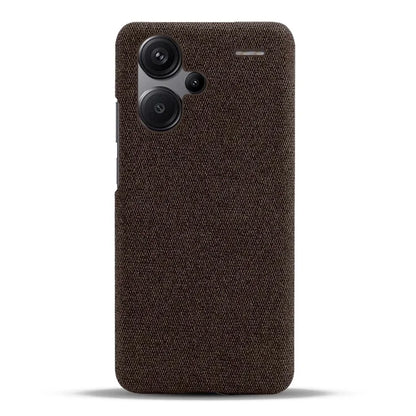 For Xiaomi Redmi Note 13 Pro+ 5G Slim-fit Case Smartphone Cover Shockproof Cloth+PC Phone Shell