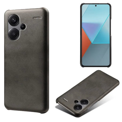 For Xiaomi Redmi Note 13 Pro+ 5G Case Calf Texture PC Cover Anti-Scratch Phone Shell
