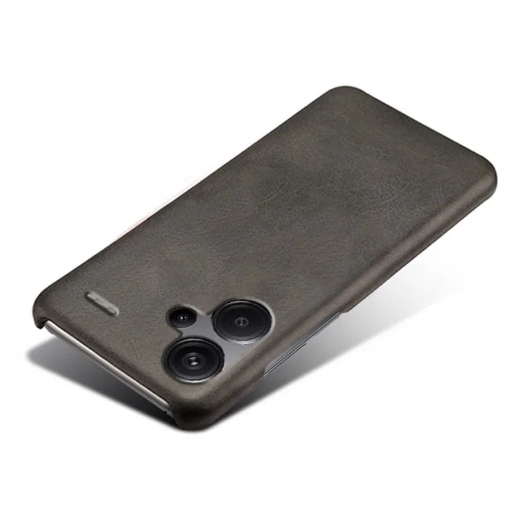 For Xiaomi Redmi Note 13 Pro+ 5G Case Calf Texture PC Cover Anti-Scratch Phone Shell