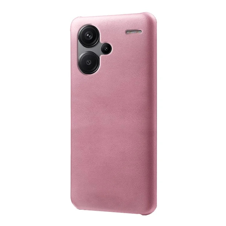 For Xiaomi Redmi Note 13 Pro+ 5G Case Calf Texture PC Cover Anti-Scratch Phone Shell