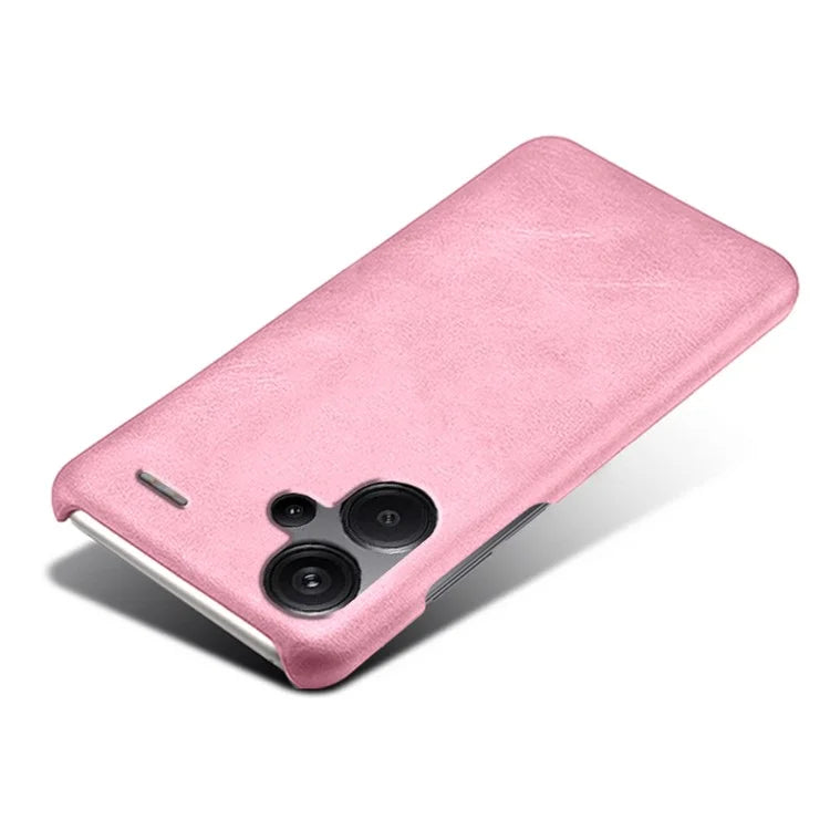 For Xiaomi Redmi Note 13 Pro+ 5G Case Calf Texture PC Cover Anti-Scratch Phone Shell