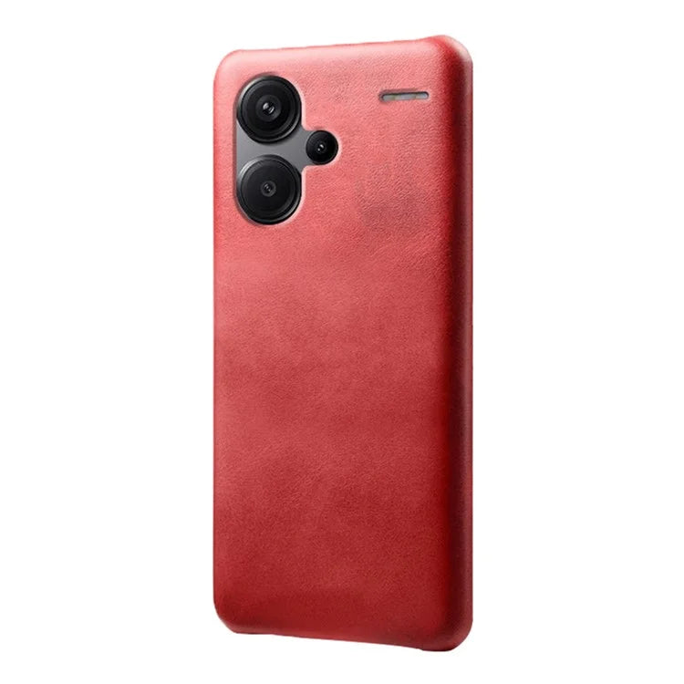 For Xiaomi Redmi Note 13 Pro+ 5G Case Calf Texture PC Cover Anti-Scratch Phone Shell