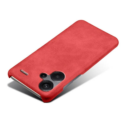 For Xiaomi Redmi Note 13 Pro+ 5G Case Calf Texture PC Cover Anti-Scratch Phone Shell