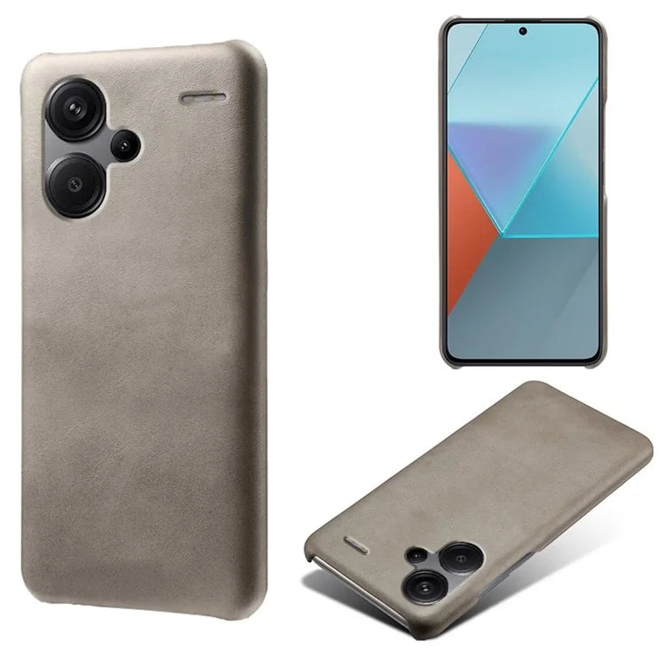 For Xiaomi Redmi Note 13 Pro+ 5G Case Calf Texture PC Cover Anti-Scratch Phone Shell