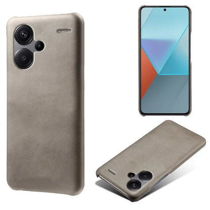 For Xiaomi Redmi Note 13 Pro+ 5G Case Calf Texture PC Cover Anti-Scratch Phone Shell