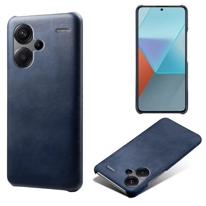 For Xiaomi Redmi Note 13 Pro+ 5G Case Calf Texture PC Cover Anti-Scratch Phone Shell