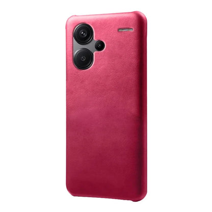 For Xiaomi Redmi Note 13 Pro+ 5G Case Calf Texture PC Cover Anti-Scratch Phone Shell