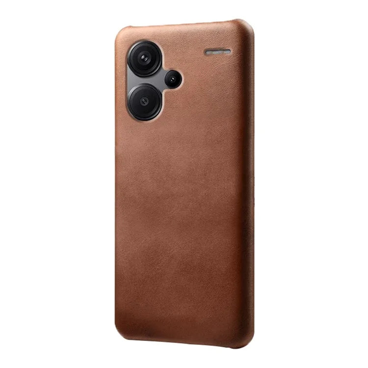 For Xiaomi Redmi Note 13 Pro+ 5G Case Calf Texture PC Cover Anti-Scratch Phone Shell