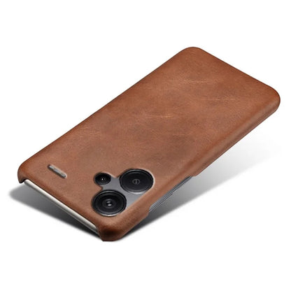 For Xiaomi Redmi Note 13 Pro+ 5G Case Calf Texture PC Cover Anti-Scratch Phone Shell