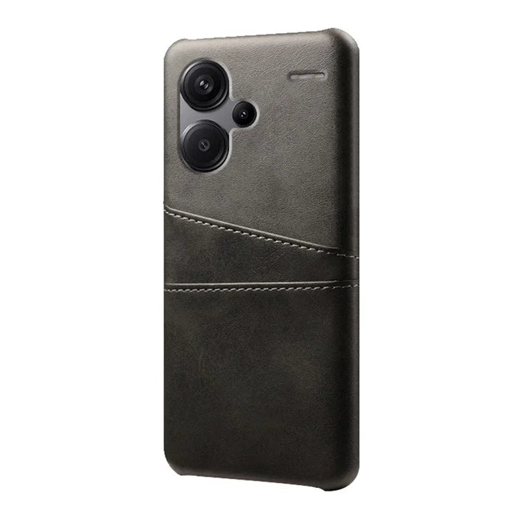 For Xiaomi Redmi Note 13 Pro+ 5G Case Dual Card Slots PU+PC Slim Phone Cover