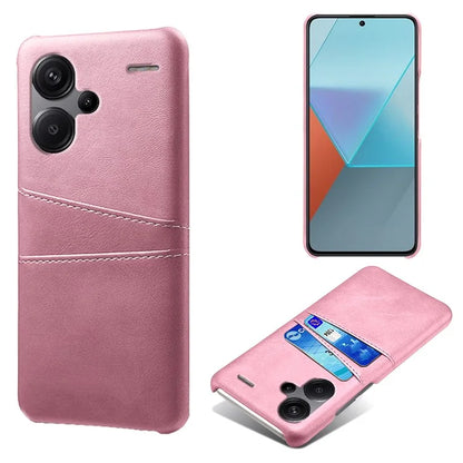 For Xiaomi Redmi Note 13 Pro+ 5G Case Dual Card Slots PU+PC Slim Phone Cover