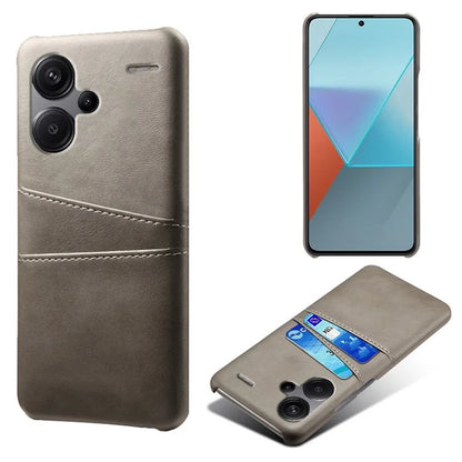 For Xiaomi Redmi Note 13 Pro+ 5G Case Dual Card Slots PU+PC Slim Phone Cover