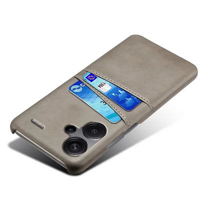 For Xiaomi Redmi Note 13 Pro+ 5G Case Dual Card Slots PU+PC Slim Phone Cover