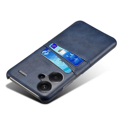 For Xiaomi Redmi Note 13 Pro+ 5G Case Dual Card Slots PU+PC Slim Phone Cover