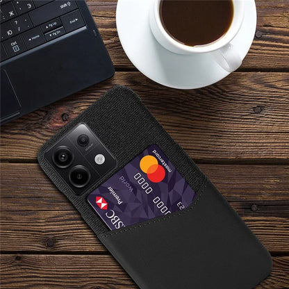 For Xiaomi Redmi Note 13 Pro 5G / Poco X6 5G Case Cloth+PU Leather+PC Phone Protective Cover with Card Slot