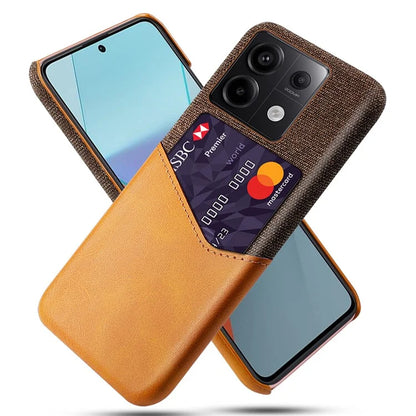 For Xiaomi Redmi Note 13 Pro 5G / Poco X6 5G Case Cloth+PU Leather+PC Phone Protective Cover with Card Slot