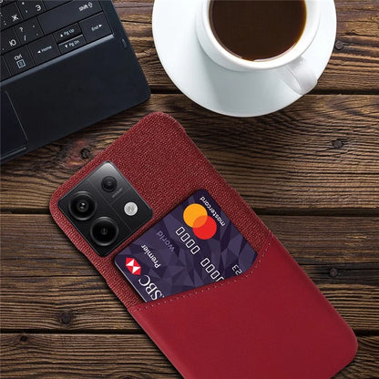 For Xiaomi Redmi Note 13 Pro 5G / Poco X6 5G Case Cloth+PU Leather+PC Phone Protective Cover with Card Slot