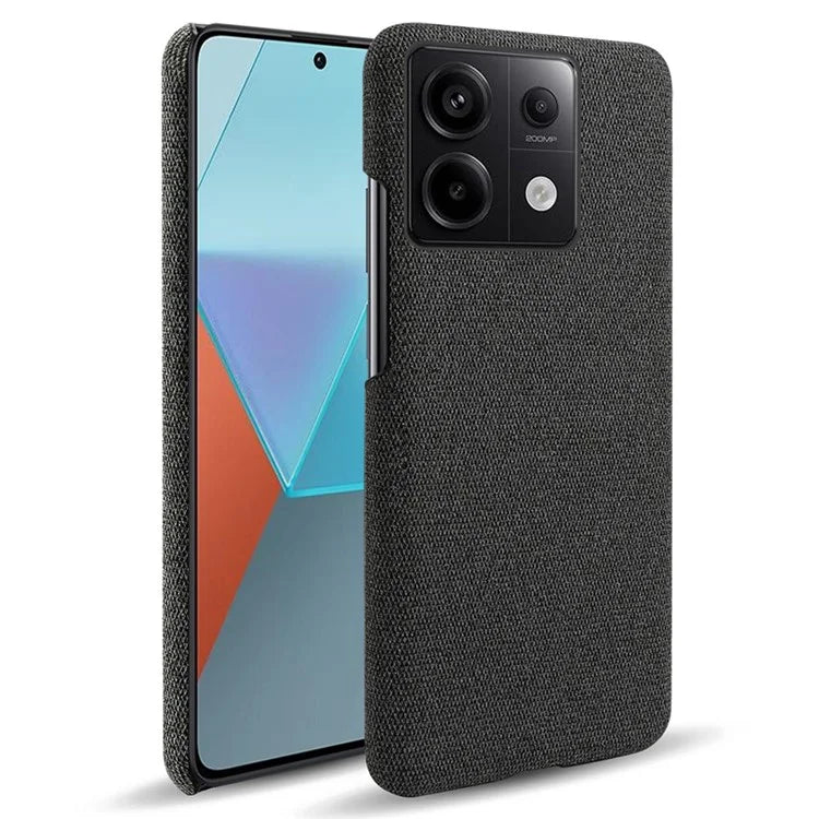 For Xiaomi Redmi Note 13 Pro 5G / Poco X6 5G Case Shockproof Phone Cover Cloth+PC Mobile Phone Shell