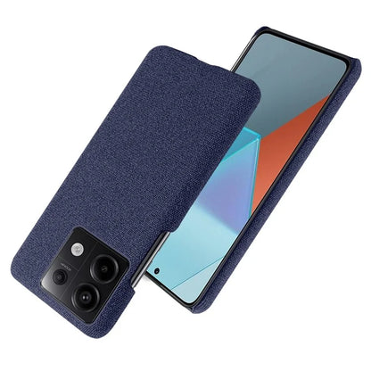 For Xiaomi Redmi Note 13 Pro 5G / Poco X6 5G Case Shockproof Phone Cover Cloth+PC Mobile Phone Shell