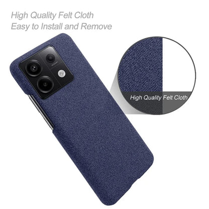 For Xiaomi Redmi Note 13 Pro 5G / Poco X6 5G Case Shockproof Phone Cover Cloth+PC Mobile Phone Shell