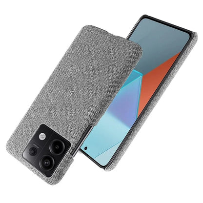 For Xiaomi Redmi Note 13 Pro 5G / Poco X6 5G Case Shockproof Phone Cover Cloth+PC Mobile Phone Shell
