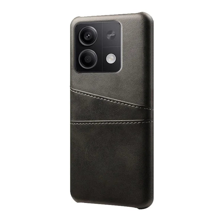 For Xiaomi Redmi Note 13 5G Case Dual Card Slots Shockproof Case PU+PC Slim Phone Case