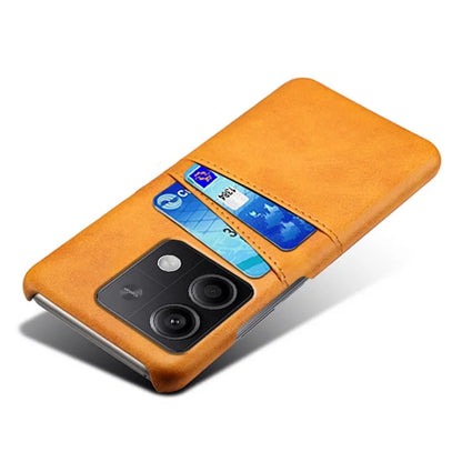 For Xiaomi Redmi Note 13 5G Case Dual Card Slots Shockproof Case PU+PC Slim Phone Case