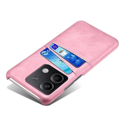 For Xiaomi Redmi Note 13 5G Case Dual Card Slots Shockproof Case PU+PC Slim Phone Case
