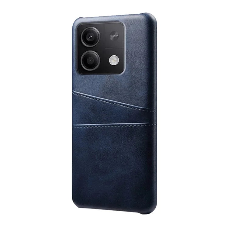For Xiaomi Redmi Note 13 5G Case Dual Card Slots Shockproof Case PU+PC Slim Phone Case