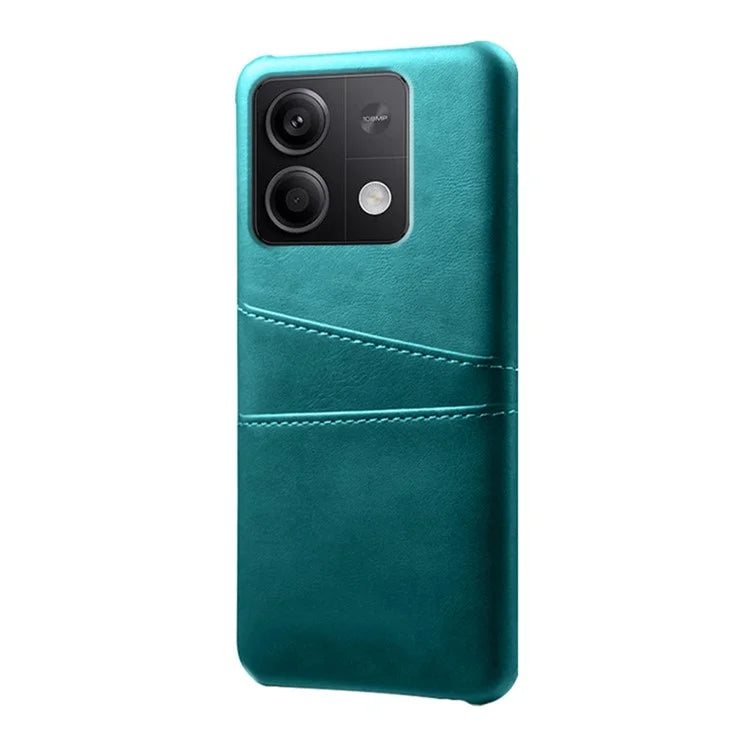 For Xiaomi Redmi Note 13 5G Case Dual Card Slots Shockproof Case PU+PC Slim Phone Case