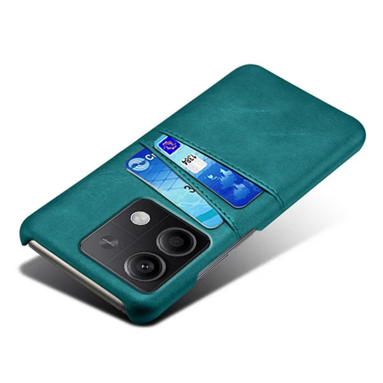 For Xiaomi Redmi Note 13 5G Case Dual Card Slots Shockproof Case PU+PC Slim Phone Case