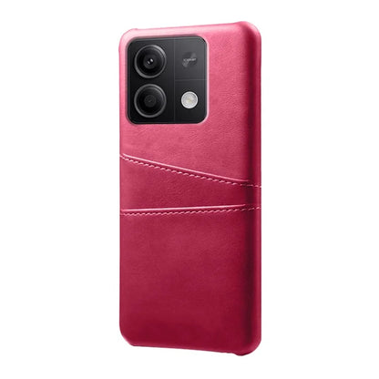 For Xiaomi Redmi Note 13 5G Case Dual Card Slots Shockproof Case PU+PC Slim Phone Case