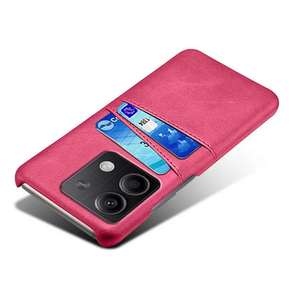 For Xiaomi Redmi Note 13 5G Case Dual Card Slots Shockproof Case PU+PC Slim Phone Case
