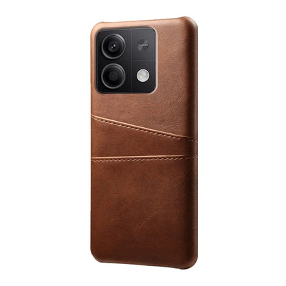 For Xiaomi Redmi Note 13 5G Case Dual Card Slots Shockproof Case PU+PC Slim Phone Case