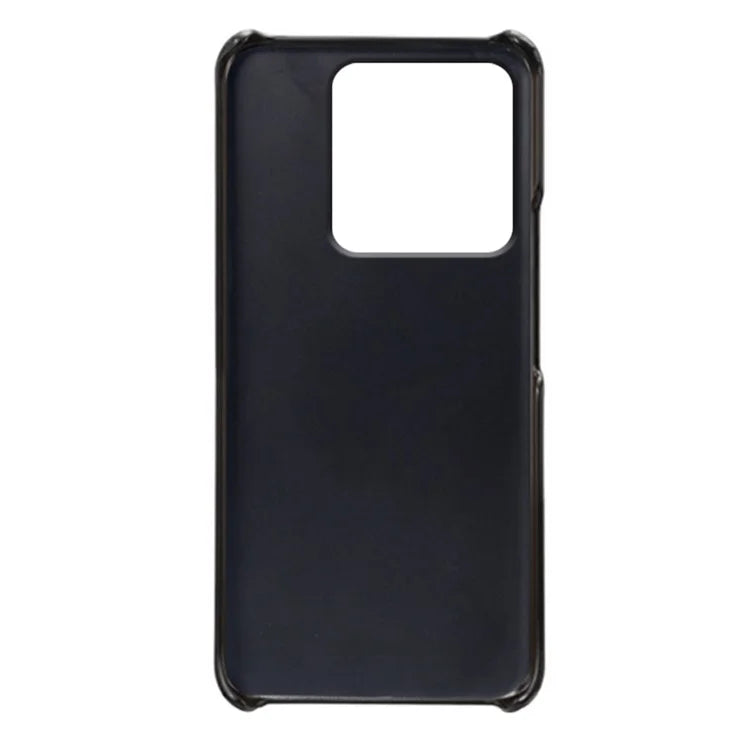 For Xiaomi Redmi Note 13 Pro 5G / Poco X6 5G Case Calf Texture Anti-Scratch PU+PC Phone Shell
